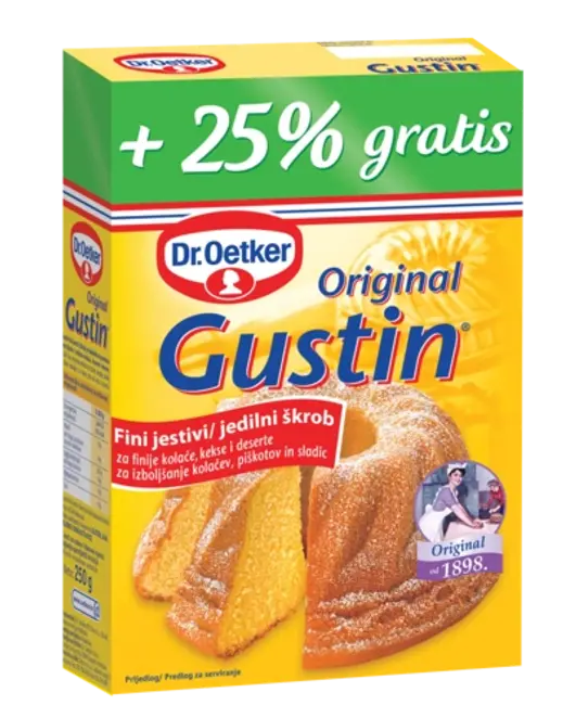 Dr. Oetker Gustin fini jestivi škrob 25% gratis