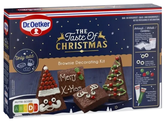 Dr. Oetker Taste of Christmas Set za ukrašavanje Brownie kolačića