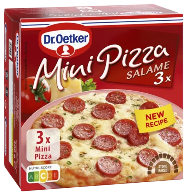 Dr. Oetker Mini pizza sa salamom, 3 kom