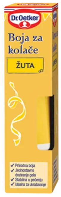 Dr. Oetker Žuta boja za kolače