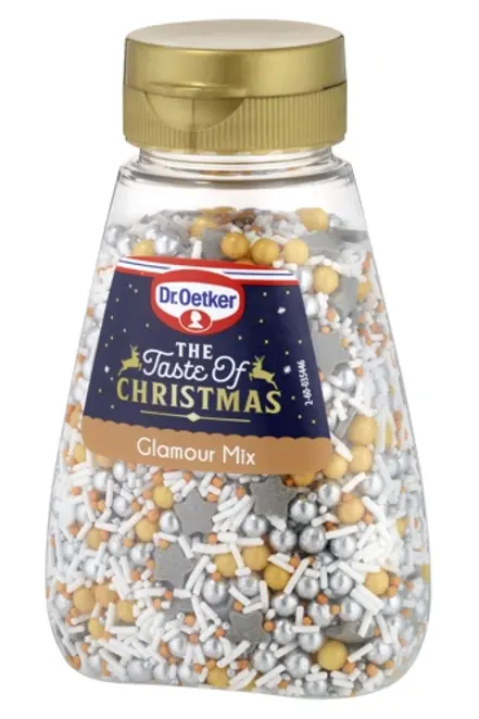 Dr. Oetker Dr. Oetker The Taste of Christmas Glamour mix dekor sprinkles 115 g