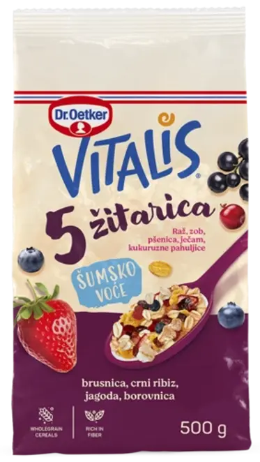 Dr. Oetker Vitalis 5 žitarica šumsko voće