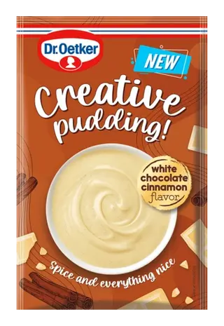 Dr. Oetker Creative puding s bijelom čokoladom i cimetom