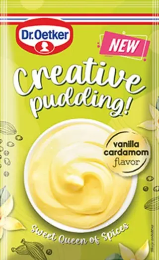 Creative pudding vanilija kardamom