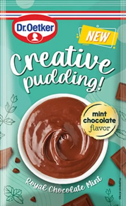 Creative pudding čokolada menta