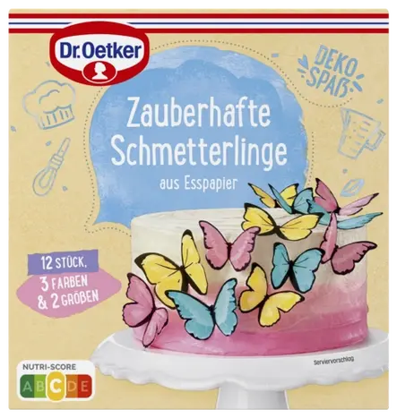 Dr. Oetker Dekor Jestivi leptirići (12 komada)