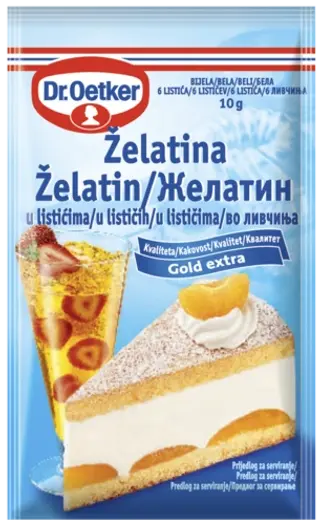 Dr. Oetker Želatine u listićima