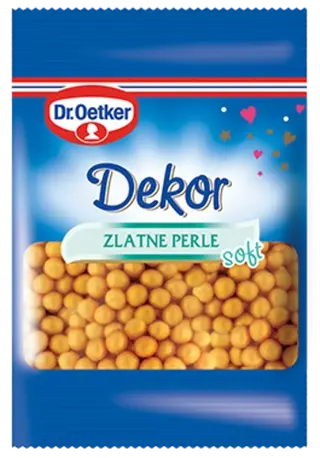 Dr. Oetker Dekor zlatnih perli soft