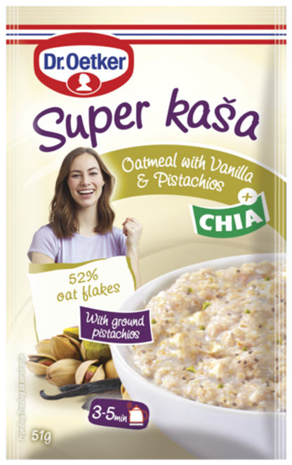 Dr. Oetker Super kaša vanilija i pistacija