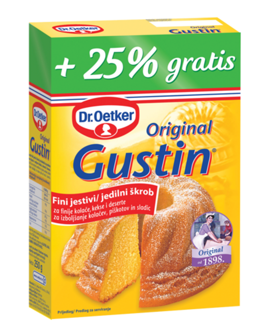 Dr. Oetker Gustin fini jestivi škrob 25% gratis