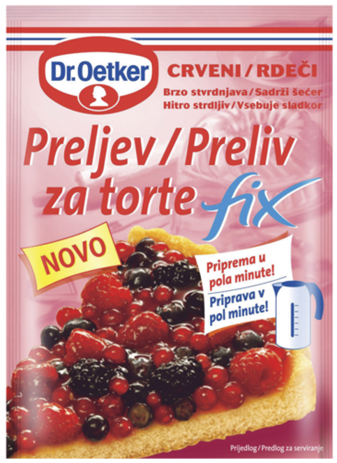 Dr. Oetker Preljev za torte Fix crveni