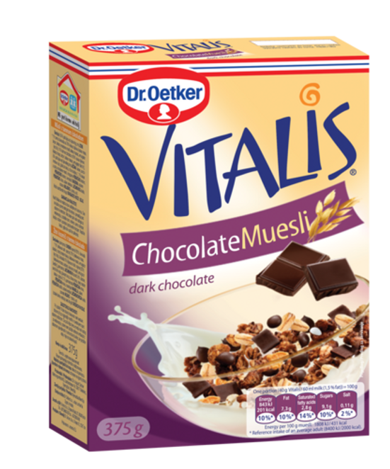 Dr. Oetker Vitalis müsli s tamnom čokoladom