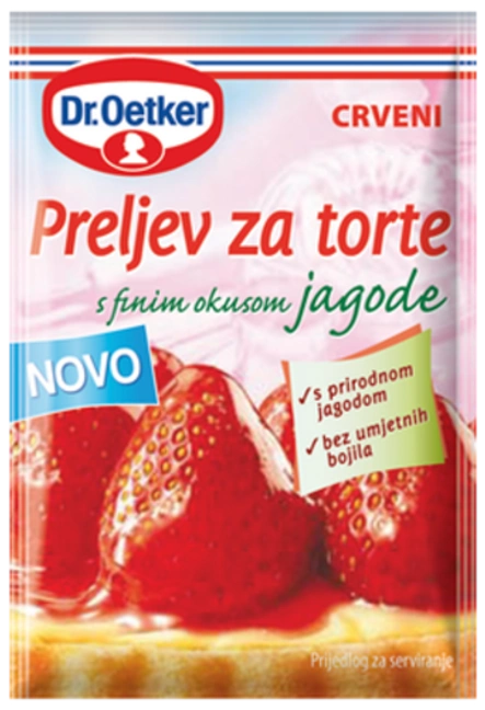 Dr. Oetker Preljev za torte s okusom jagode (Professional)