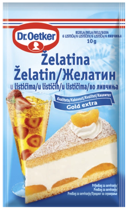 Dr. Oetker Želatine u listićima