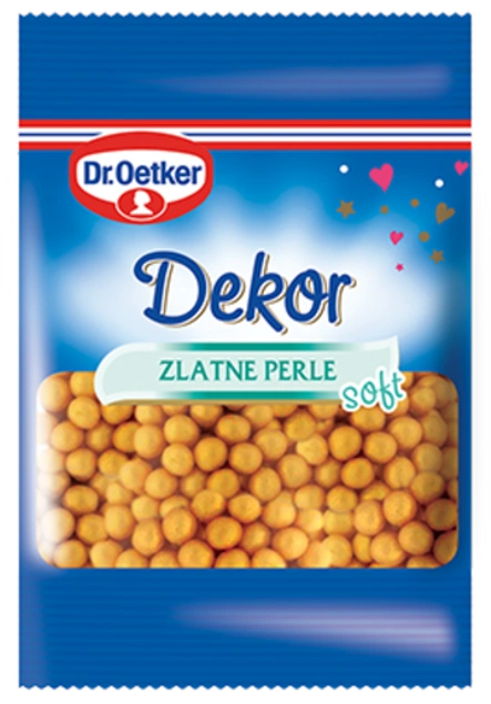 Dr. Oetker Dekor zlatnih perli soft