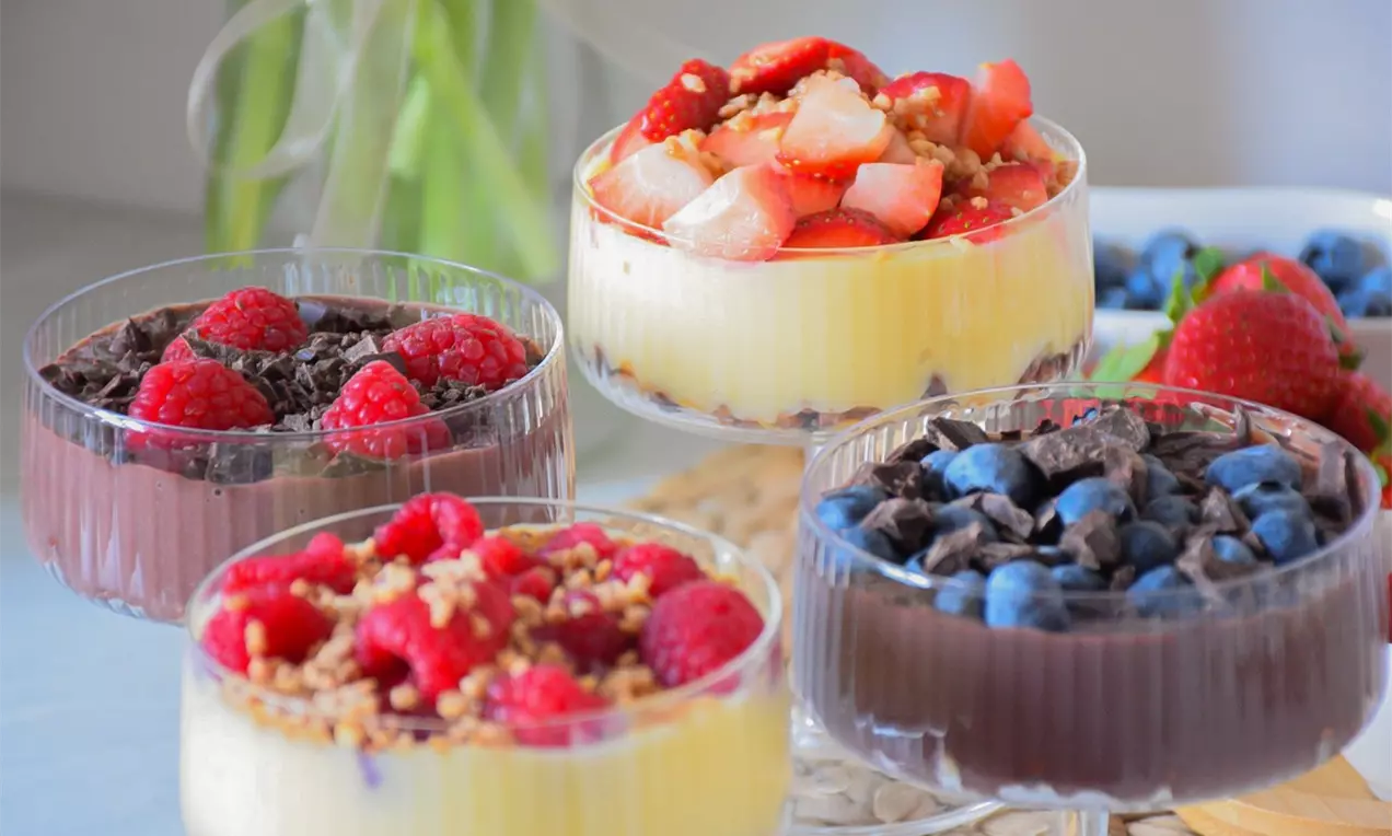 High protein desert u čaši